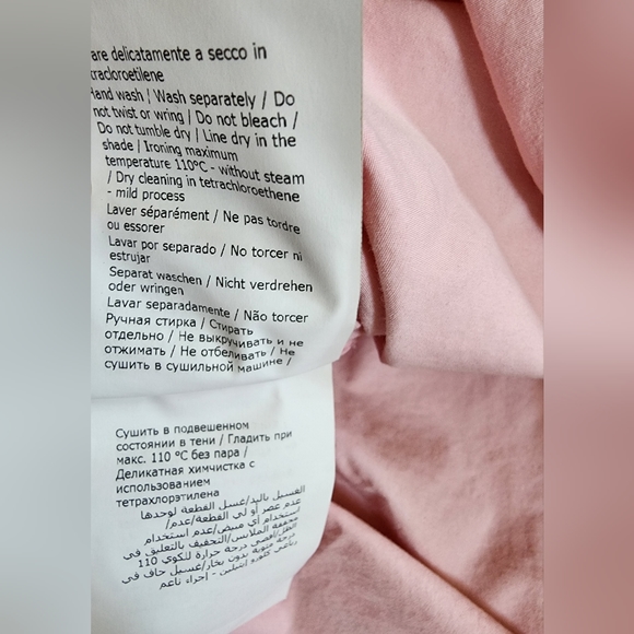 RRP €295 CEDRIC CHARLIER Shirt Blouse High Low US 8 Tie Around Bow Italy Cotton. - Picture 10 of 11